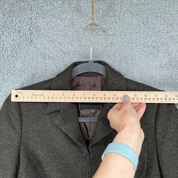 Divina Italian Blazer Wool Blend Size 8 Brown - Picture 3 of 16
